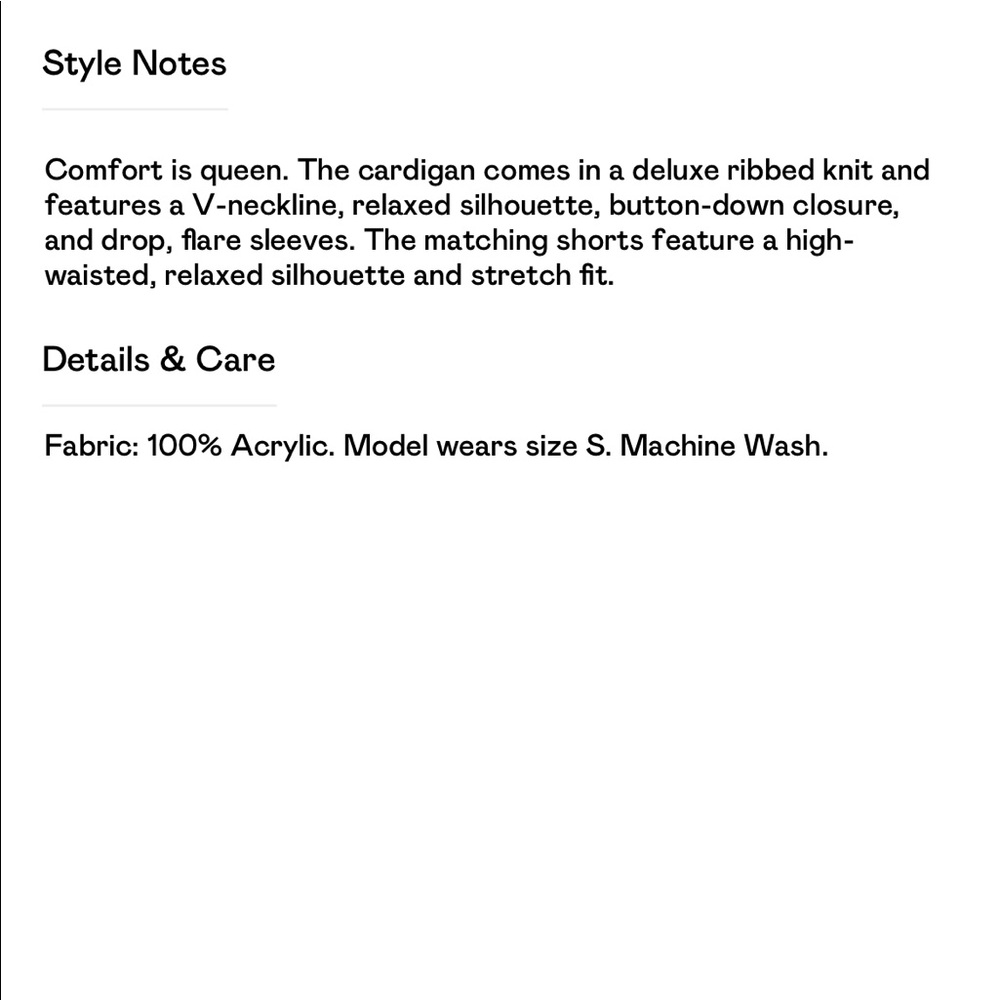 LASTSET S Chunky Knit set-cardigan/Shorts - Picture 6 of 6